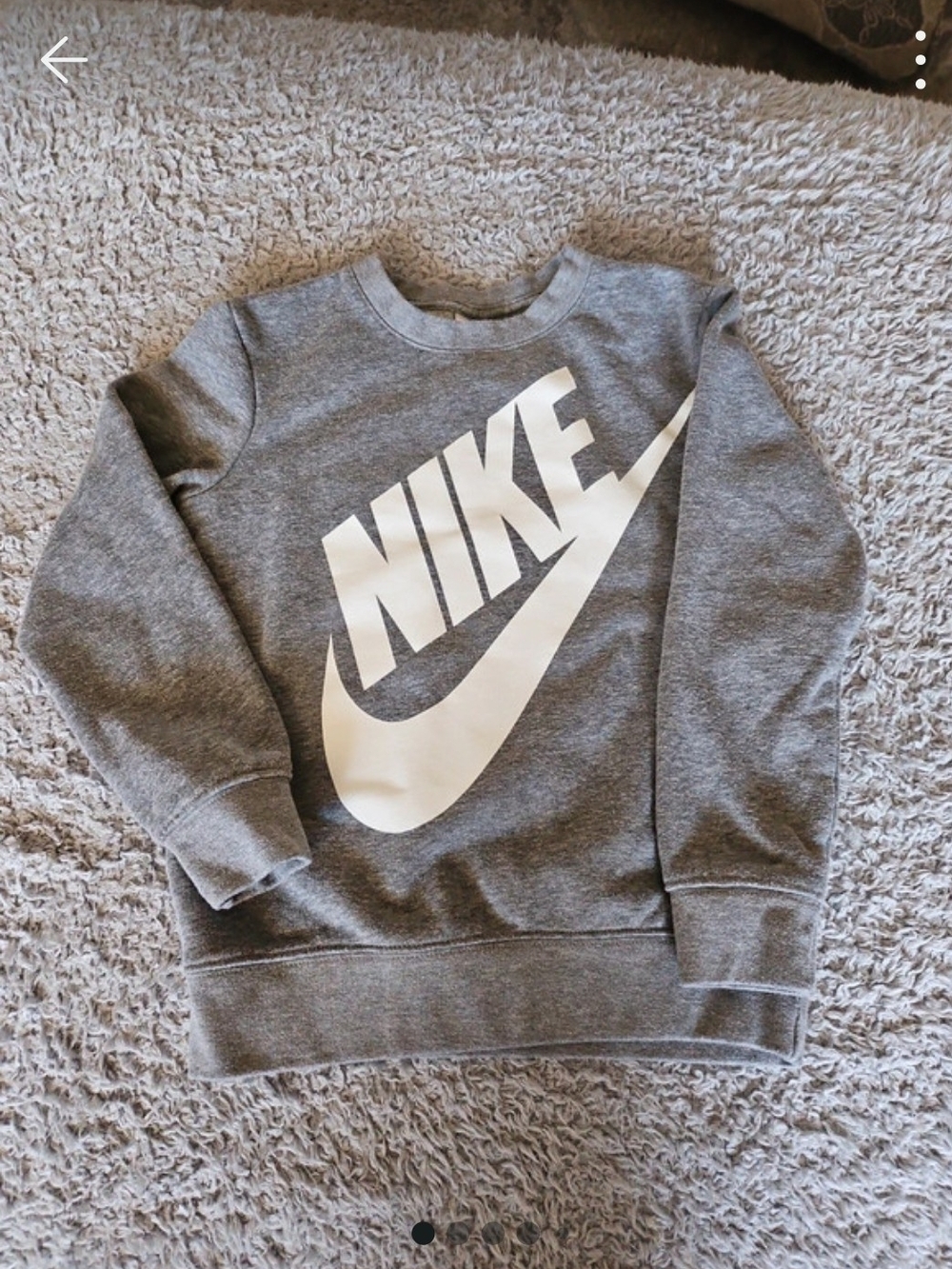 Nike ACG Kids Grey Sweatshirt with White Logo